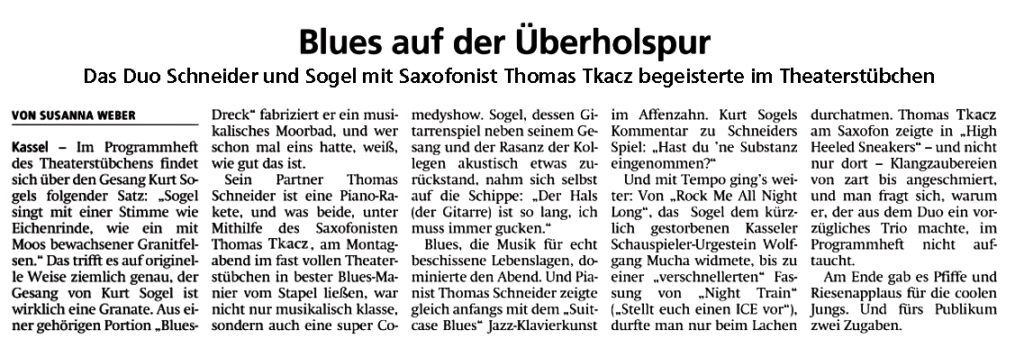 Blues im Theaterstübchen Kassel